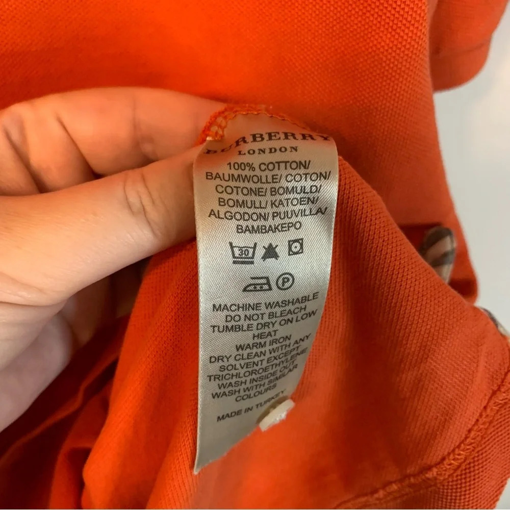 Burberry Embroidered Polo T-Shirt L - Picture 5 of 12